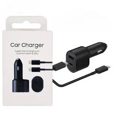 Qualcomm Original Car Charger QC 3.0/2.0 100% Genuine Fast Charging Port with Blue Lights, Car Charging Best Fitted Spot, New without Box