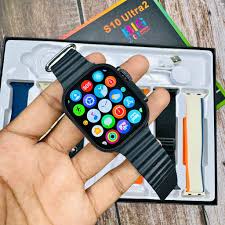 S10 Ultra 2 - 7 in 1 smart watch - wireless charging ultra smart watch with 7 straps - bluetooth call watch with 7 different straps - mobile watch for boys - ultra watch for men - touch watch for girls - calculator watch - boyswatch for messaging